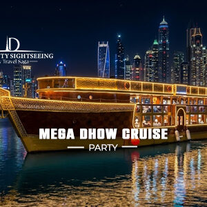 Mega Dhow Cruise Party 2026-27 Dubai with fireworks and live DJ