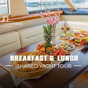 Breakfast and Lunch Shared Yacht Tour | Yacht Tour Dubai with Breakfast