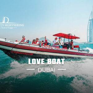 Book Love Boat Dubai speed boat tour in Dubai Marina