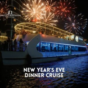 Dubai New Year Dinner Cruise 2026-27 with live entertainment and fireworks
