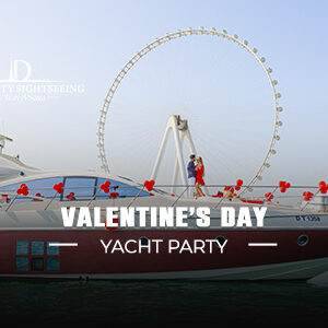 Book Valentine’s Day Yacht Party in Dubai luxury romantic yacht cruise
