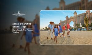 India to Dubai travel tips | India to Dubai itinerary Blog Banner By Travel Saga Tourism