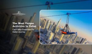 unique activities in Dubai | offbeat things to do in Dubai Blog Banner by Travel Saga Tourism