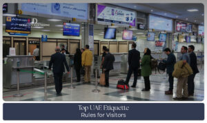 Visitors following cultural etiquette in UAE