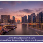 Tourists exploring Dubai city attractions