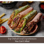 Tourists enjoying Dubai food experience