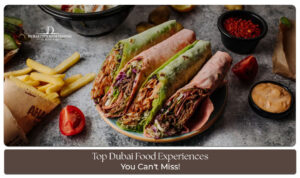 Tourists enjoying Dubai food experience