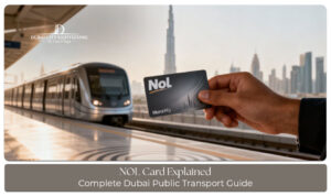 Dubai NOL Card used for metro, bus, tram, and public transport travel across Dubai.