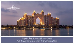 Top Dubai tourist attractions in 2026 featuring iconic landmarks, modern architecture, and family-friendly experiences.