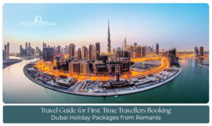 Tourists from Romania enjoying Dubai’s iconic attractions during a holiday package tour.