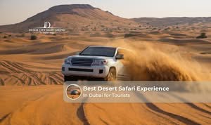 Experience an exciting desert safari in Dubai with dune bashing, camel rides, and stunning sunset views.
