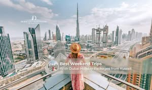 Weekend travellers from Kuwait enjoying Dubai's iconic attractions during a short holiday getaway.