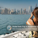 Solo traveller exploring Dubai landmarks and attractions during a November getaway.