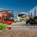 Comparing hop-on hop-off and private Dubai city tours.
