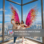 Dubai skyline featuring iconic landmarks, modern architecture, and popular attractions for visitors.